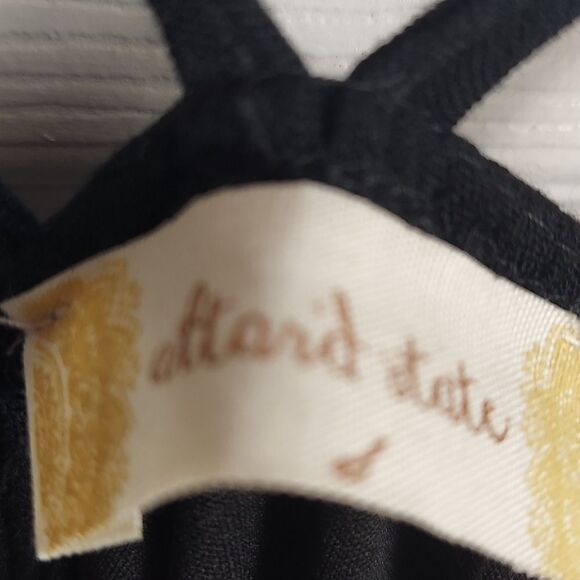 Altar'd State Black Halter Crochet Top Dress Sz S - Picture 4 of 10